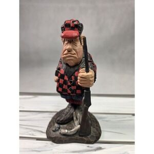 Old Fart Plaid Hunter Figurine
